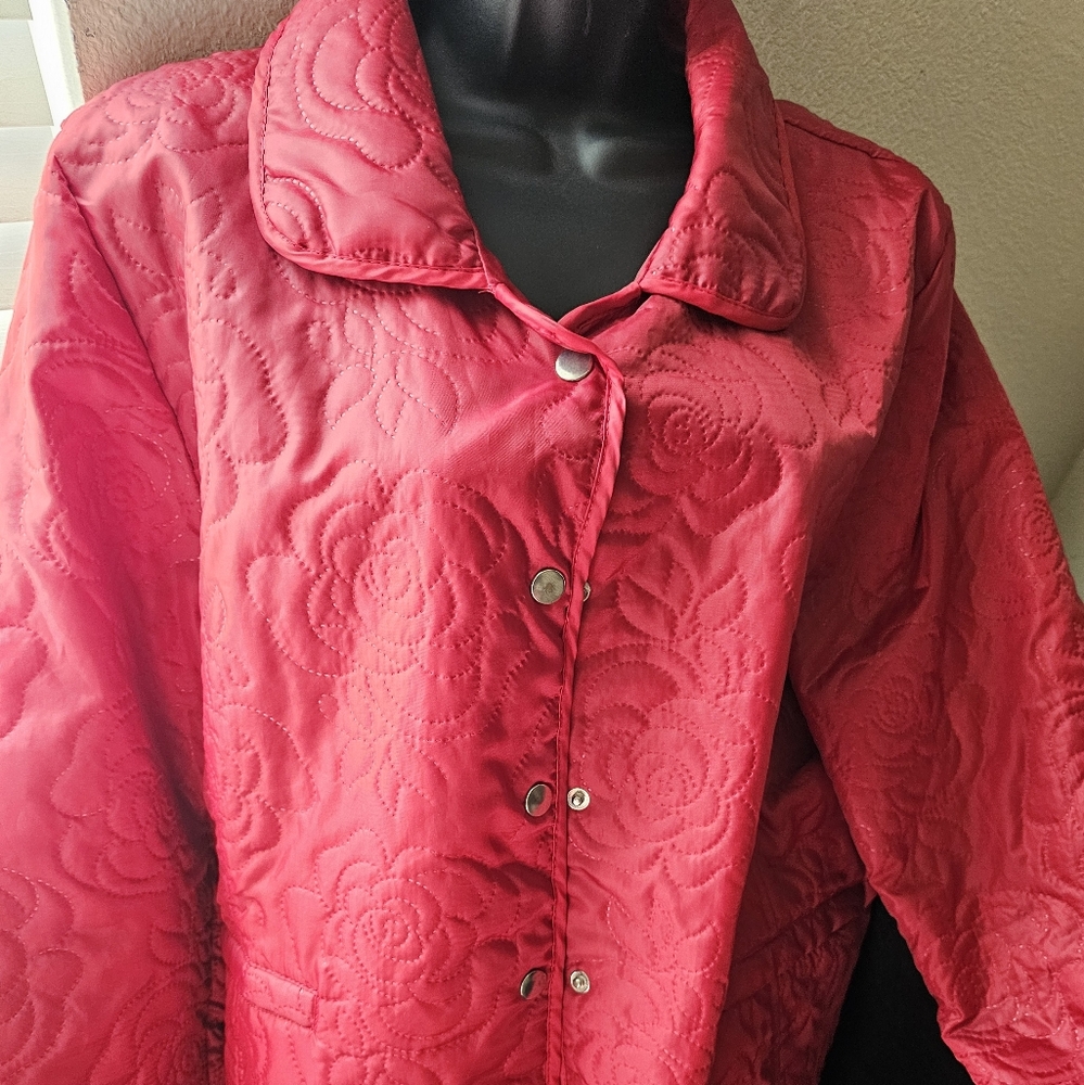 Quilted Red Jacket
